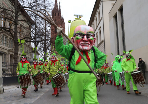 Dr Mäntig & dr Cortège bim Stamm