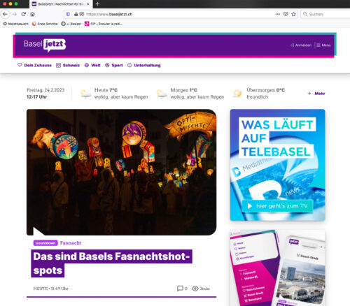 Mediespiegel Fasnacht / Drummeli / Laaferi 23
